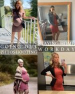 Ekouaer Women's Maternity Dresses Short Sleeve - Image 6