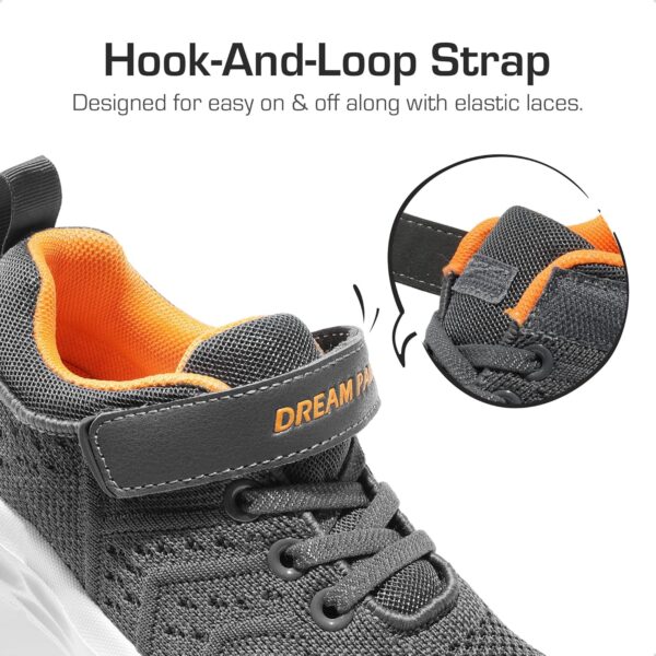 DREAM PAIRS Boys Girls Shoes Kids Tennis EZ-Ons GoGetters Running Athletic School Sneakers for Little/Big Kid - Image 3