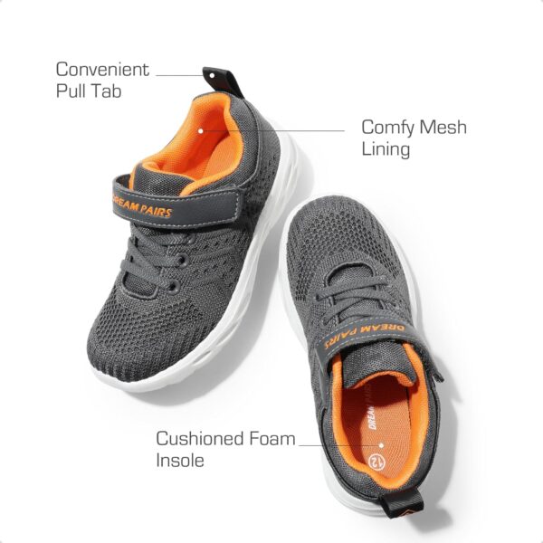 DREAM PAIRS Boys Girls Shoes Kids Tennis EZ-Ons GoGetters Running Athletic School Sneakers for Little/Big Kid - Image 4