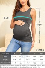 Summer Women's Maternity Tank Top Comfy Sleeveless Maternity Clothes (3 pcs) - Image 4