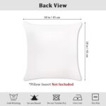 Bonhause Mermaid Tail Cushion Covers 45 x 45 cm Starfish Seashell Decorative Throw Pillow Covers Pink Purple Pillowcases for Kids Girls Bedroom Nursery Room Home Decor Set of 2 - Image 6