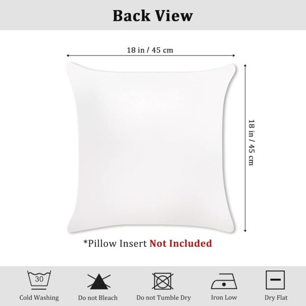 Bonhause Mermaid Tail Cushion Covers 45 x 45 cm Starfish Seashell Decorative Throw Pillow Covers Pink Purple Pillowcases for Kids Girls Bedroom Nursery Room Home Decor Set of 2 - Image 6