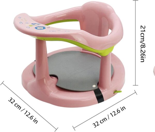 Portable Baby Bath Chair | Baby Bath Seat | Bath Seat with Suction Cups | Baby Bath Support Seat | Toddler Bathtub Seat | Non Slip Bath Seat Baby | Toddler Bath Seat | Bathtub Chair for Baby - Image 4