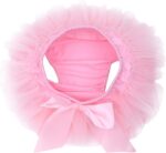 JEATHA Infant Baby Girls Casual Photo Shoot Birthday Outfit Ruffled Tulle Bloomer Diaper Cover with Headband Set - Image 4