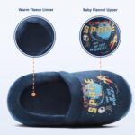 FUPPIA Boys Slippers Non-Slip Soft Comfy Memory Foam Slippers for Little/Big Kids Indoor Outdoor Children Slippers - Image 2