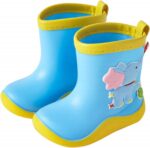 Baby Shoes 9 12 Months Girls Outdoor Babies Cute Elephant Character Rain Shoes Children's Rain Shoes Boys and Girls Water Shoes Baby Rain Boots Water Boots Baby Booties 0 3 Months Cottontoddler Boots