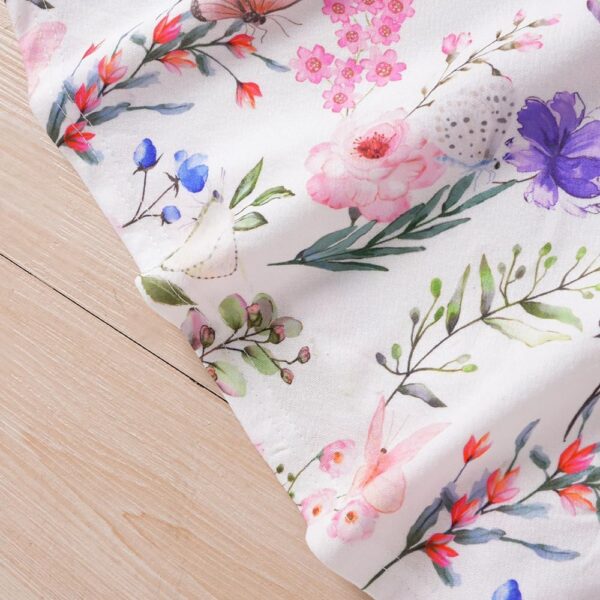 JiAmy Girls Dress and Cardigan Set Toddler Long Sleeve Knitted Coat Sleeveless Floral Print Dresses with Bow 2 Piece Outfits Clothes for Girl 12 Months-7 Years - Image 7