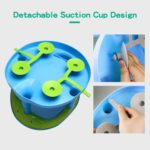 Toddler Shower Seat, Baby Shower Chair, Heat Resistant Bath Support Seat, Non-Slip Anti-Rollover Skin Friendly for 6-18 Month Boy Girl, 32 x 32 x 21 cm - Image 6