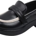 Toddler Rain Boots for Boys Toddler Boys Girls Dress Shoes PU Leather Wedding School Loafer Boys Dress Shoes Children Leather Shoes Rain Boots Toddler Size 8 B Black