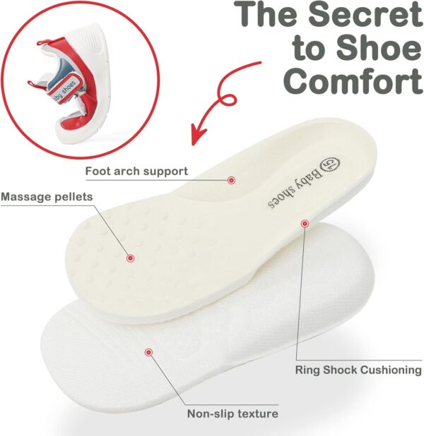 LACOFIA Baby Sandals Boys Girls First Walking Shoes Toddler Non Slip Summer Walkers - Image 5