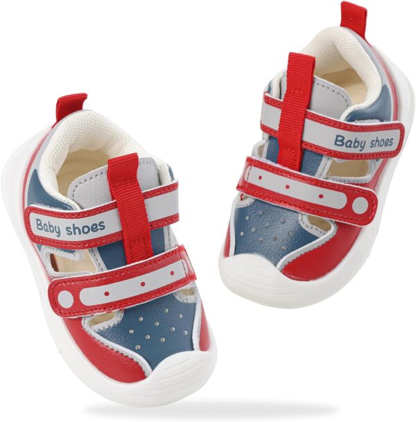 LACOFIA Baby Sandals Boys Girls First Walking Shoes Toddler Non Slip Summer Walkers - Image 7