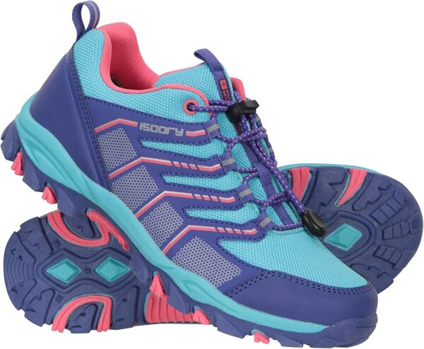 Mountain Warehouse Bolt Kids Active Waterproof Shoes - Rainproof IsoDry Sneakers with Mesh Upper, EVA Cushion, for Boys & Girls - Best for Autumn, Walking & Outdoors - Image 3