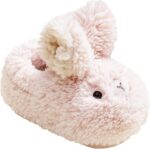 Ausing Girl's Slippers Baby Plush Slipper Cute Bunny Slippers Toddler Winter Warm Slipper Soft Anti-Slip Children House Shoes