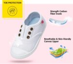 Unisex Kids Canvas Shoes Toddlers Sneakers Breathable Slip-on Trainers Pumps Plimsoles for Boy and Girls - Image 3