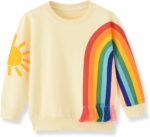 HahaNice Kids Clothes Girls Long Sleeve Tops Rainbow Jumper 18 Months-6 Years