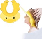 Baby Shower Cap Shield, Shower Cap for Kids, Visor Hat for Eye and Ear Protection for Children, Adjustable Bathing tub Head Hair Rinser Shield Protection Kids and Toddler