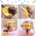 Baby Shower Cap Shield, Shower Cap for Kids, Visor Hat for Eye and Ear Protection for Children, Adjustable Bathing tub Head Hair Rinser Shield Protection Kids and Toddler - Image 6