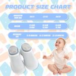 Falafoty Baby Sock Shoes Baby First Walking Shoes, Toddler Non-Slip Breathable Slippers with Soft Rubber Sole, Newborn Summer Breathable Walk Sock Shoes for Baby Boys Girls Sneakers (Blue, 18-24Month) - Image 3