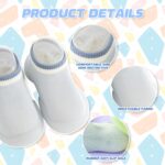 Falafoty Baby Sock Shoes Baby First Walking Shoes, Toddler Non-Slip Breathable Slippers with Soft Rubber Sole, Newborn Summer Breathable Walk Sock Shoes for Baby Boys Girls Sneakers (Blue, 18-24Month) - Image 4