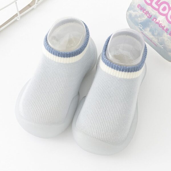 Falafoty Baby Sock Shoes Baby First Walking Shoes, Toddler Non-Slip Breathable Slippers with Soft Rubber Sole, Newborn Summer Breathable Walk Sock Shoes for Baby Boys Girls Sneakers (Blue, 18-24Month) - Image 6