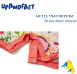 upandfast Baby Boys/Girls Zipper Swimwear with Snap Bottom UPF 50+ Sun Protection Toddler One Piece Swimsuit - Image 3