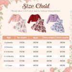JiAmy Baby Girls Dress Outfits Sleeveless Floral Print Tulle Tutu Dresses Long Sleeve Waffle Cardigan Coat 2Pcs Clothes Set for Toddler Girl 6 Months-3 Years - Image 4