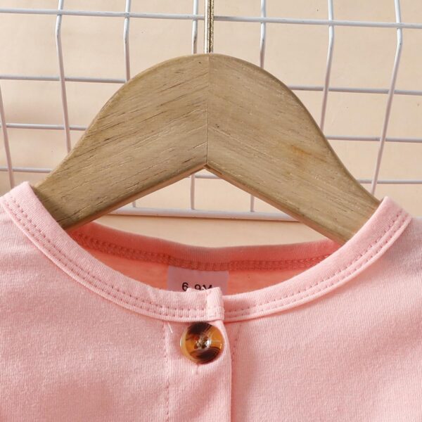 JiAmy Baby Girls Dress Outfits Sleeveless Floral Print Tulle Tutu Dresses Long Sleeve Waffle Cardigan Coat 2Pcs Clothes Set for Toddler Girl 6 Months-3 Years - Image 6