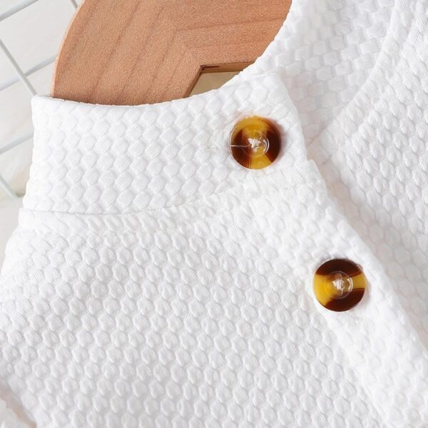 IBTOM CASTLE Baby Girls Floral Print Dress Cardigan 2PCS Set Newborn Infant Sleeveless Cotton Dresses with Bow Coat Brithday Dress Toddler Girls Clothes - Image 3