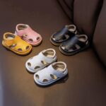 Size 2 Girls Sandals 0 3 Years Old Boy Toddler Shoes Soft Sole Baby Girl Leather Breathable Beach Shoes Baby Sandal Boys - Image 3