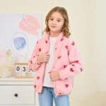 Toddler Kids Polar Fleece Jacket, Thickened Full-Zip Long Sleeve Warm Coats Outwear for Baby Boys Girls Autumn Spring Winter - Image 3