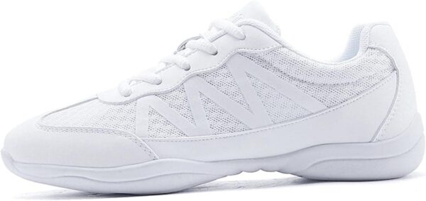 Womens Cheerleading Shoes Girls Cheer Shoes White Cheerleading Sneaker School Yoga Gymnastics Training Shoes - Image 2