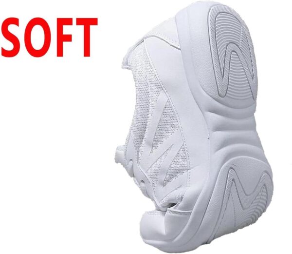 Womens Cheerleading Shoes Girls Cheer Shoes White Cheerleading Sneaker School Yoga Gymnastics Training Shoes - Image 4
