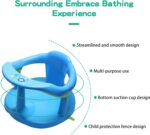 Baby Bath Seat for 6 Months Plus, Portable Non-Slip Baby Bath Chair, Bath Seat with Suction Cups, Baby Bath Support Seat, Heat Resistant Bath Support Seat Non-Slip Anti-Rollover Skin Friendly - Image 5