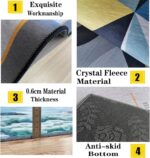 Kids Rug - 3D Optical Illusion Geometric Rectangle Rug, Childrens Rugs For Bedroom, Area Carpet For Kids Room, Nursery Or Playroom Carpets - Baby Bedroom Accessories For Boys & Girls 60 X 90 C -2F6R/U - Image 5