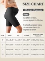 Women’s Maternity Shorts Over The Belly Pregnancy Biker Shorts Crossover High Waisted Over Bump Short Pants for Yoga Workout - Image 6