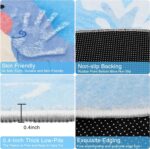 Round Area Rugs Fluffy Carpets Nursery Area Rug Crawling Play Mat for Children Toddlers Bedroom Shaggy Decor for Teenage Rug for Bedroom Living Room Anti-Skid Cartoon Lion (Brown, 120cm) - Image 4