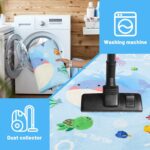 Round Area Rugs Fluffy Carpets Nursery Area Rug Crawling Play Mat for Children Toddlers Bedroom Shaggy Decor for Teenage Rug for Bedroom Living Room Anti-Skid Cartoon Lion (Brown, 120cm) - Image 5