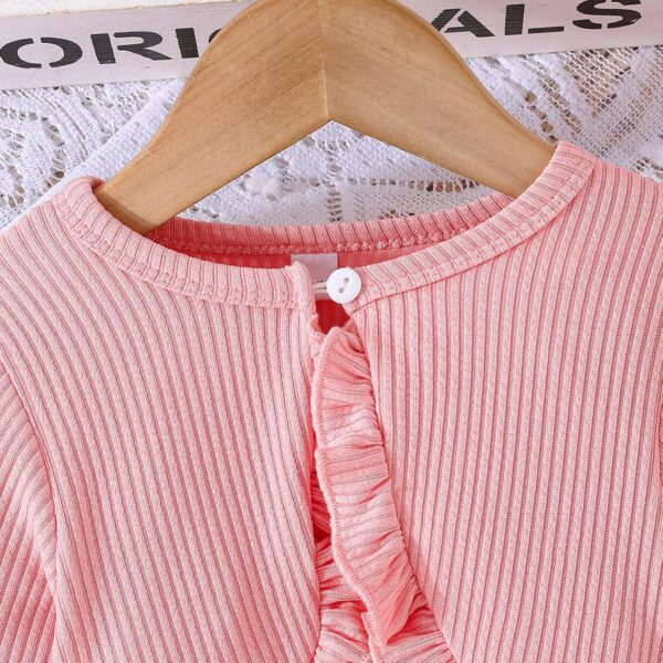 Girl Dress Toddler Long Sleeve Dresses A-line Floral Casual Party Dress with Cardigan Sets for Little Big Kids 4-13 Years - Image 3