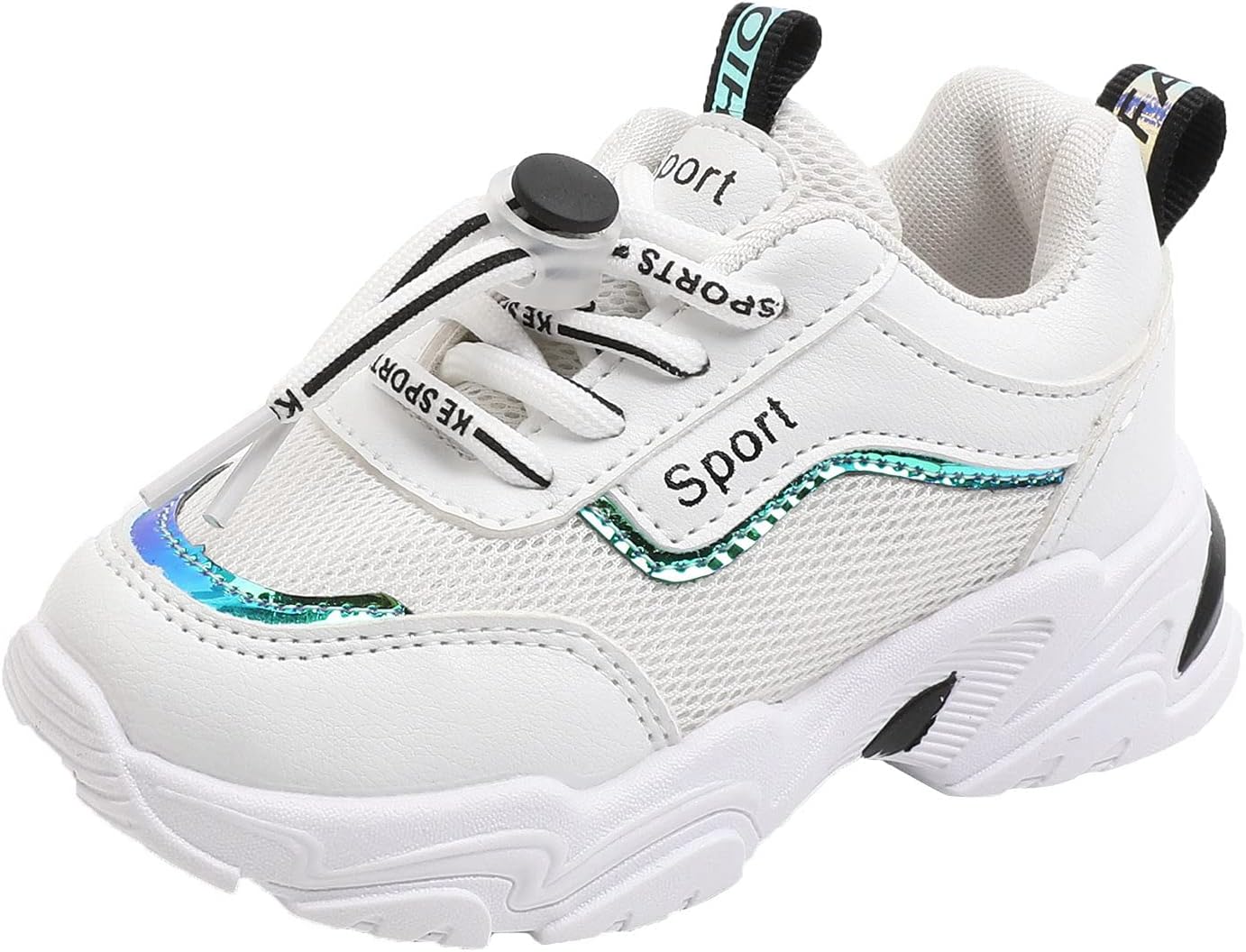 1743260812_71A3QPqljGS._AC_SL1500_.jpg Roller Skate Shoes Girls Infant Boys Shoes Baby Soft Mesh Kids Baby Shoes Girls 𝐨xford Shoes (Black, 7 Toddler) - Image 1