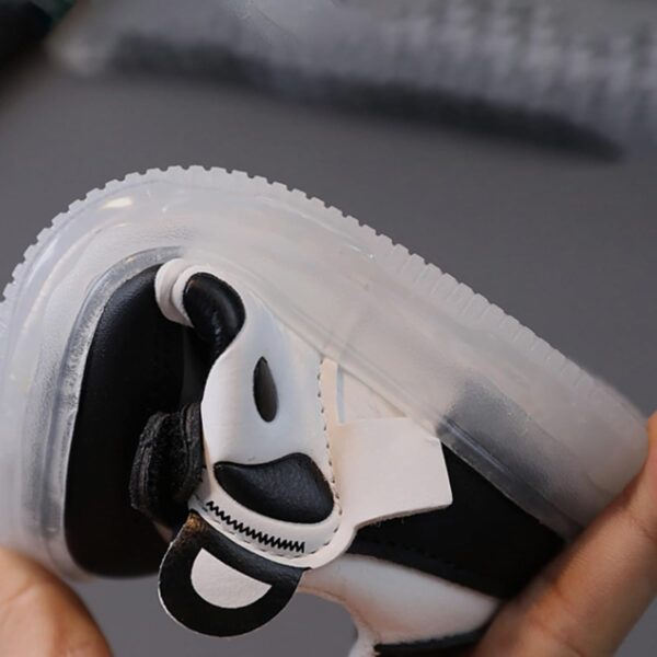 Toddler Boys Girls Light Up Shoes Little-Kids Flashing Soft Bottom Breathable Sport Shoes Children Luminous Trainer Light Shoes for Big Boys Light Up Sneakers for Toddler Girls White - Image 2