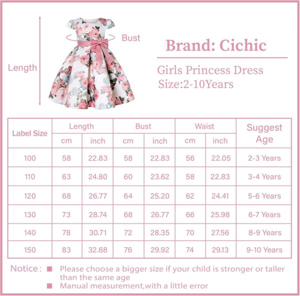 Flower Girl Dress Kids Elegant Floral Print Prom Gown Princess Pageant Birthday Party Wedding Bridesmaid Dresses 2-10 Years - Image 3