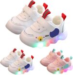 Children Shoes Light Up Shoes LED Light Up Sports Shoes Casual Shoes Breathable Baby Children Shoes Size 8 Girls Trainers - Image 3
