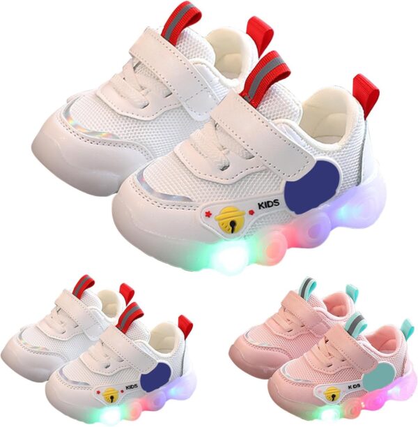 Children Shoes Light Up Shoes LED Light Up Sports Shoes Casual Shoes Breathable Baby Children Shoes Size 8 Girls Trainers - Image 3