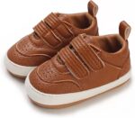 Spring and Autumn Children Baby Toddler Shoes Boys and Girls Flat Bottom Non Slip Lightweight Comfortable Double Hook Loop Solid Color Simple Kids Shoes Size 4 - Image 2