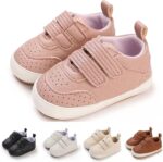 Spring and Autumn Children Baby Toddler Shoes Boys and Girls Flat Bottom Non Slip Lightweight Comfortable Double Hook Loop Solid Color Simple Kids Shoes Size 4 - Image 5