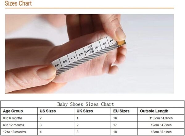 Uposao Baby Girl Shoes with Headband Gift Soft Sole Non-Slip Sneakers Princess Shoes for Birthday Baptism Ceremony Kids Girls 0-6 Months - Image 2