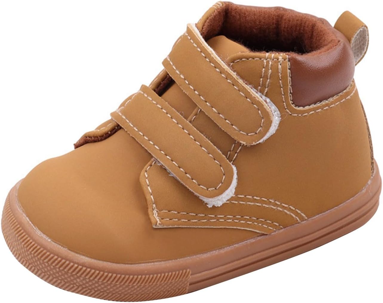 1743355851_61mNglT6BeL._AC_SL1500_.jpg Unisex Baby Boys Girls High-Top Ankle Sneakers Soft Rubber Sole Infant Toddler Cowboy š¢xford First Walking Shoes Children's Toddler Shoes Anti Slip Light Comfortable Shoes Solid Leather Shoes - Image 1