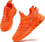 Kricely Boys Kids Trainers Boys Tennis Shoes Girls Running Walking Shoes School Gym Sports Trainers Breathable Lightweight Sneakers