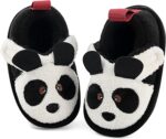 LACOFIA Boys' Girls' Slippers Kids Fluffy Slippers Children Winter Warm Indoor Animal Slipper Anti-Slip House Shoes
