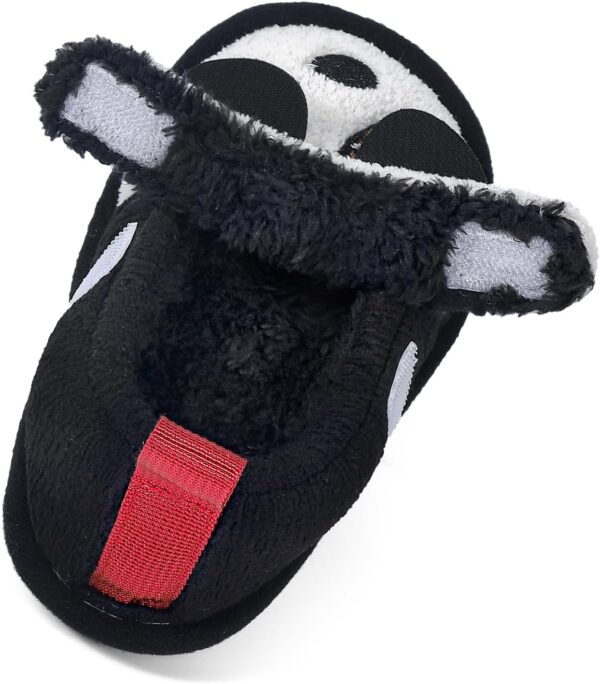 LACOFIA Boys' Girls' Slippers Kids Fluffy Slippers Children Winter Warm Indoor Animal Slipper Anti-Slip House Shoes - Image 4